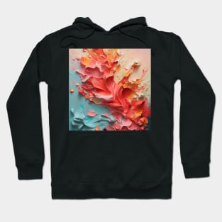 Abstract Strokes: Acrylic Brush Stripe Extravaganza Hoodie